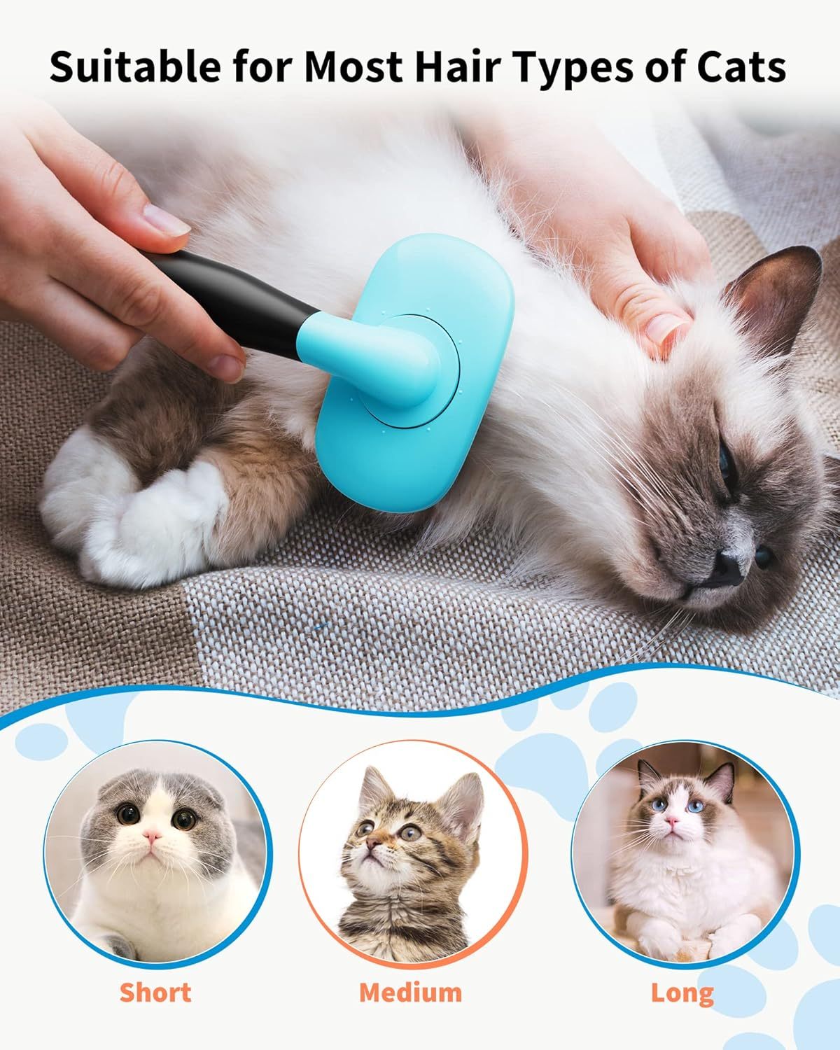 Self-Cleaning Pet Grooming Brush