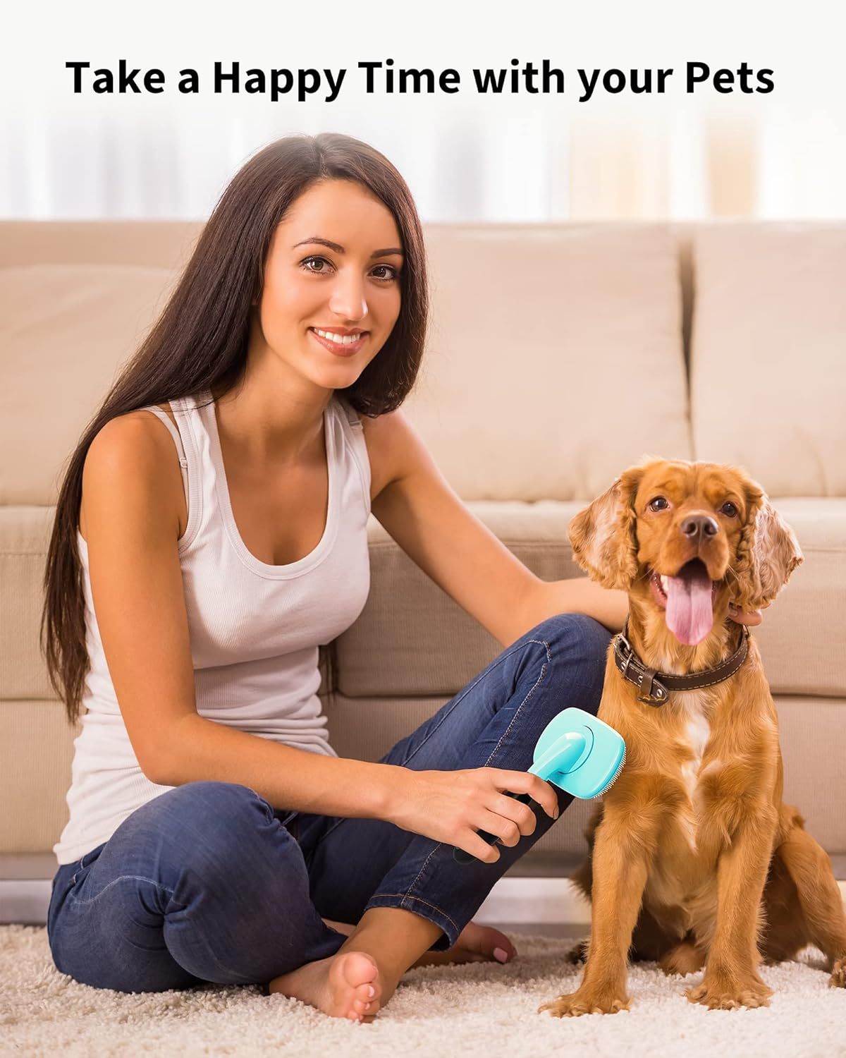 Self-Cleaning Pet Grooming Brush