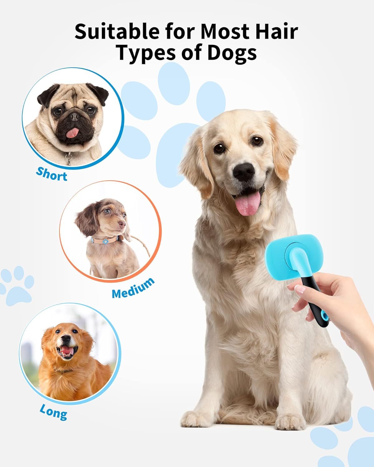 Self-Cleaning Pet Grooming Brush